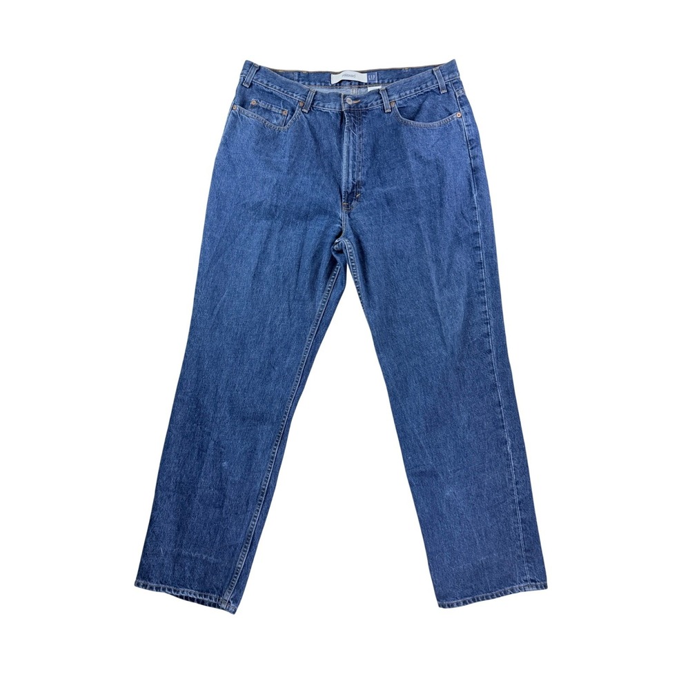 Gap Relaxed Fit Jeans Men 40x32 Dark Blue Vintage Style Baggy Denim Pant